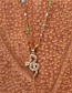 Fashion Suit Snake Shape Full Diamond Pendant Necklace Earrings Ring