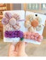Fashion Blue Flower Hair Rope + Wool Hairpin Yarn Bowknot Small Flowers Children Hairpin Hair Rope