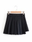 Fashion Black Thickened Irregular Pleated Skirt Pants