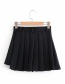 Fashion Black Thickened Irregular Pleated Skirt Pants