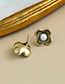 Fashion Bronze Alloy Flower Earrings