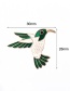 Fashion Green Bird Alloy Dripping Bird Brooch