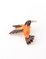 Fashion Yellow Bird Alloy Dripping Bird Brooch