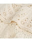 Fashion Creamy-white Hollow Lace Round Neck Waistcoat