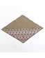 Fashion Brown Lace Stitching Pure Color Triangle Scarf