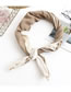 Fashion Red Card Two-tone Stitching Lace Triangle Scarf