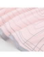 Fashion Pink Geometric Printing Imitation Silk Small Square Scarf