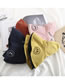 Fashion Pink+beige Smiley Letter Embroidery Foldable Double-sided Fisherman Hat