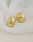 Fashion Golden Alloy Ring Chain Earrings