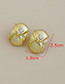 Fashion Golden Alloy Ring Chain Earrings