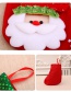 Fashion Trumpet Bear Sequin Santa Three-dimensional Stitching Christmas Socks