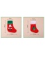 Fashion White Side Socks (random Pattern) Christmas Stitching Contrast Color Christmas Socks
