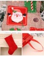 Fashion Old Man Christmas Linen Letter Print Christmas Socks