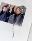 Fashion Silver Color Color Ball Flash Diamond Tassel Alloy Brooch