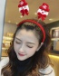 Fashion Solid Color Red Hat Santa Headband Christmas Christmas Snowman Antlers Hat Headband Eyes