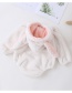 Fashion Pink Hair Ball Thickened Long-sleeved Rabbit Ears Romper