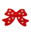 Fashion Red Knitted Bow Polka Dot Children Hairpin