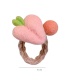 Fashion Peach Felt Fruit Contrast Color Children S Hair Rope