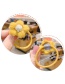 Fashion 1 Pair Of Yellow Flowers Knitted Flower Contrast Color Children S Hair Rope