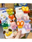 Fashion Orange Bunny Ears Knitted Animal Rabbit Ears Hit Color Children Hairpin