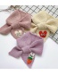 Fashion Little White Rabbit [purple] Animal Bowknot Children S Knitted Wool Scarf