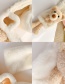 Fashion Little Bear [beige White] Bear Doll Plush Thickened Children S Scarf