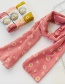 Fashion Little Strawberry【khaki】 Strawberry Flower Print Net Yarn Children Scarf