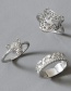 Fashion Silver Color Leopard Head Alloy Hollow Ring Set