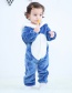 Fashion [buttons] Red Unicorn Animal Color Contrast Baby One-piece Romper