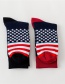 Fashion Black American Flag Striped Cotton Sports Socks