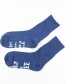 Fashion Royal Blue Striped Socks With Letter Socks