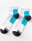 Fashion Black Socks With Contrast Stitching