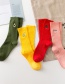 Fashion Pineapple Embroidered Fruit Double Stitch Pile Socks