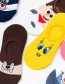 Fashion Emoji Brown Dispensed Non-slip Angry Birds Rabbit Cotton Boat Socks