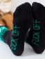Fashion Black Numbers And Letters In Cotton Socks