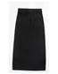 Fashion Black High Waist Bag Hip Slim Long Skirt