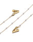 Fashion Gold Color Alligator Clip Pearl Handmade Glasses Chain