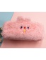 Fashion Brown Large Capacity Plush Embroidery Bear Ear Stationery Bag