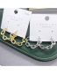 Fashion Gold Color Interlocking Chain Alloy Hollow Earrings