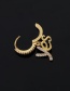 Fashion 1#gold Color Copper Inlaid Zircon Geometric Earrings (1pcs)
