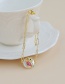 Fashion 3#gold Color Copper Inlaid Zircon Shell Doll Bracelet