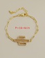 Fashion 6#gold Color Copper Inlaid Zircon Cactus Bee Shell Bracelet
