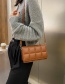 Fashion Light Brown Woven Flap Solid Color Crossbody Shoulder Bag