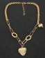 Fashion Gold Color Alloy Love Box Pendant Necklace