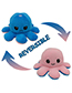 Fashion Light Blue+blue Double-sided Flip Doll Octopus Plush Doll