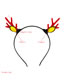 Fashion Brown Christmas Series Flannel Moose Horn Headband