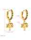 Fashion Color Tree Of Life Copper Gold-plated Color Preserving Electroplating Earrings