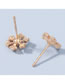 Fashion Gold Color Snowflake Christmas Series Alloy Snowflake Earrings