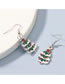 Fashion Christmas Tree Christmas Series Alloy Drop Oil Christmas Tree Earrings