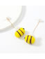Fashion Bee Flannel Bee Pearl Long Earrings